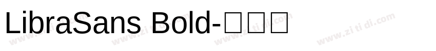 LibraSans Bold字体转换